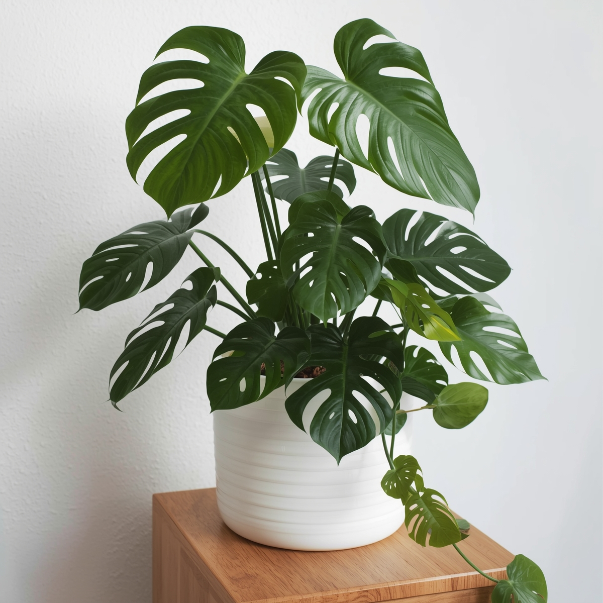 Modern living room with plants